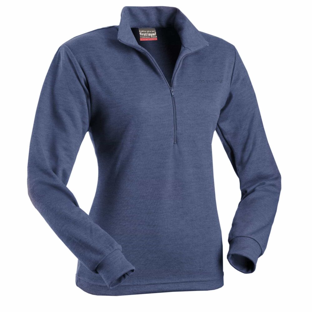 511030-INDIGO_WOMENSFIRSTLAYERMIDWEIGHTLONGSLEEVEZIPPOLO_EARTHSEASKY