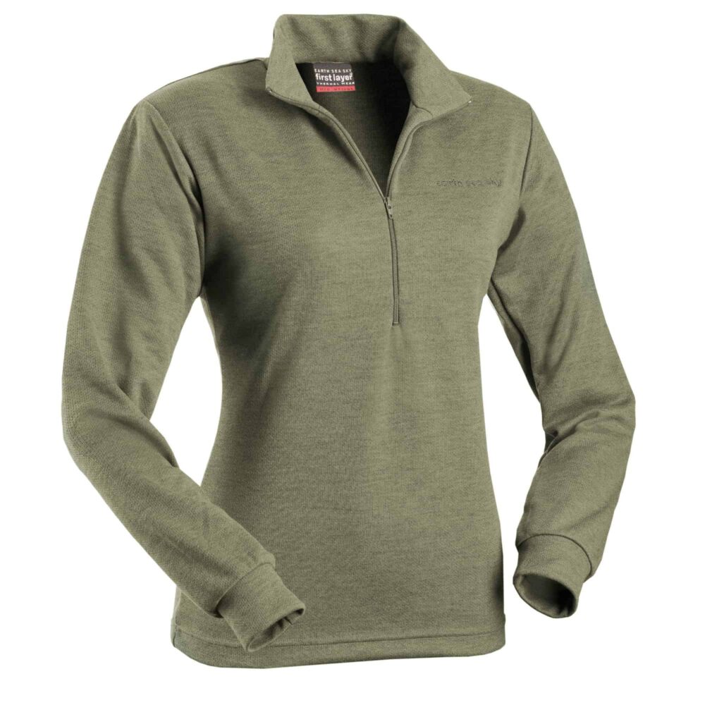 511030-TAUPE_WOMENSFIRSTLAYERMIDWEIGHTLONGSLEEVEZIPPOLO_EARTHSEASKY