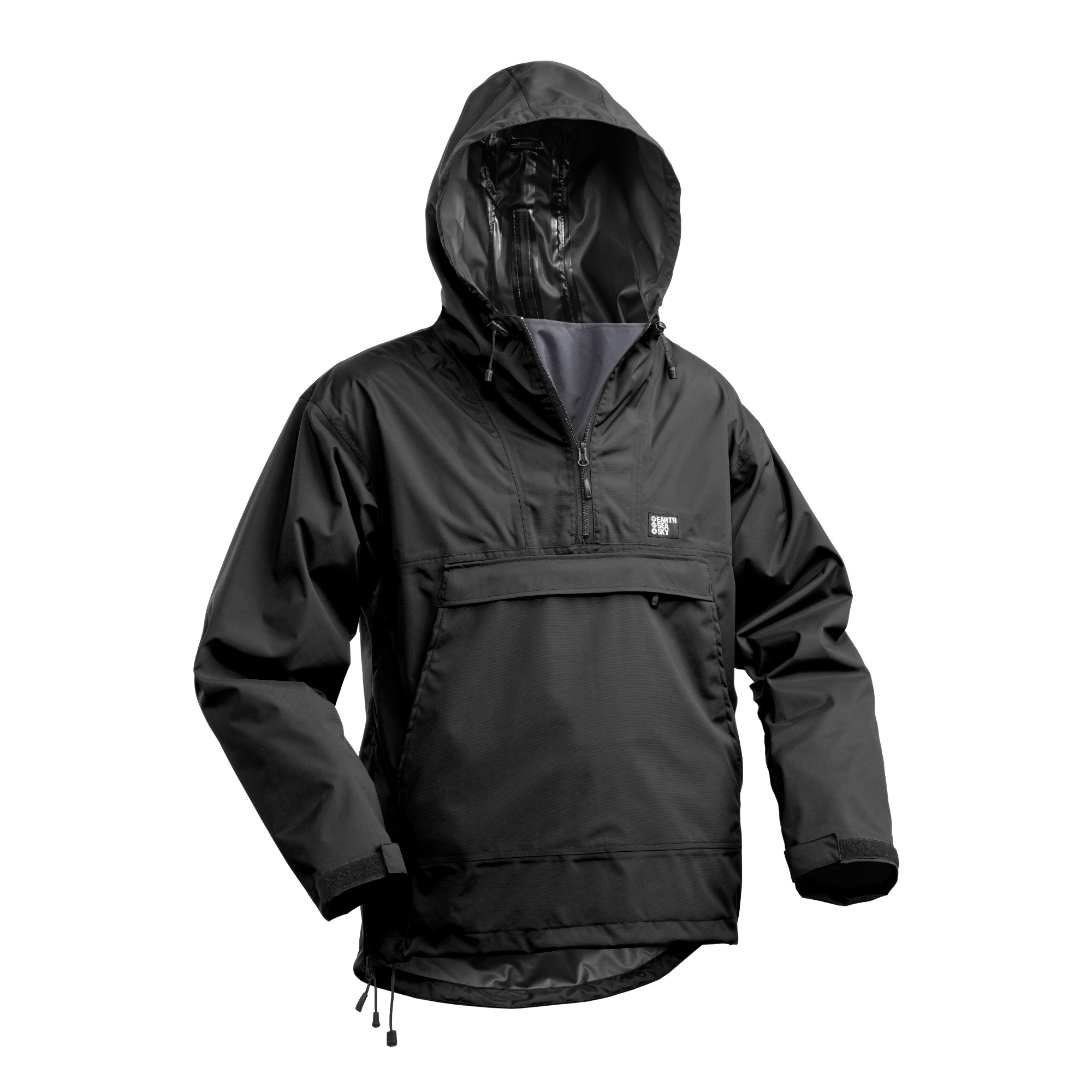 Earth Sea Sky Sou’wester Anorak Mens in Black
